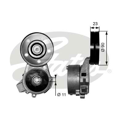 GATES T38470 Tendicinghia, Cinghia Poly-V-Tendicinghia, Cinghia Poly-V-Ricambi Euro