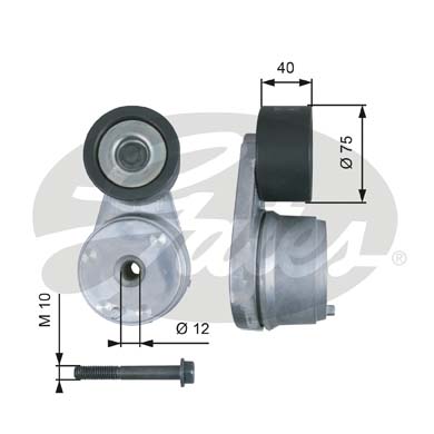 GATES T38508 Tendicinghia, Cinghia Poly-V-Tendicinghia, Cinghia Poly-V-Ricambi Euro