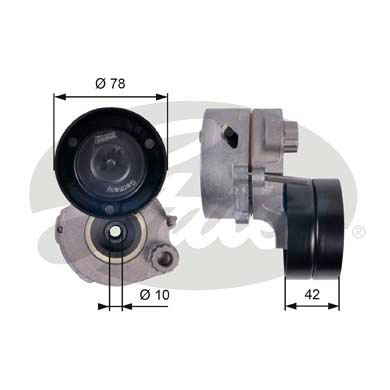 GATES T38662 Tendicinghia, Cinghia Poly-V-Tendicinghia, Cinghia Poly-V-Ricambi Euro