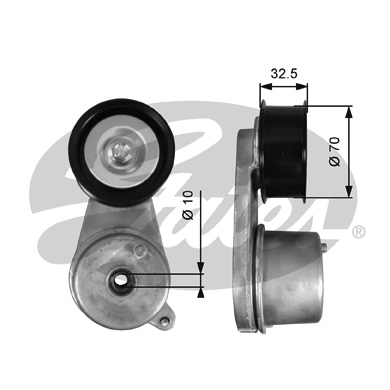 GATES T39129 Tendicinghia, Cinghia Poly-V