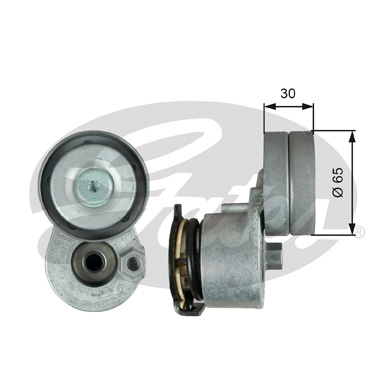 GATES T39253 Tendicinghia, Cinghia Poly-V-Tendicinghia, Cinghia Poly-V-Ricambi Euro