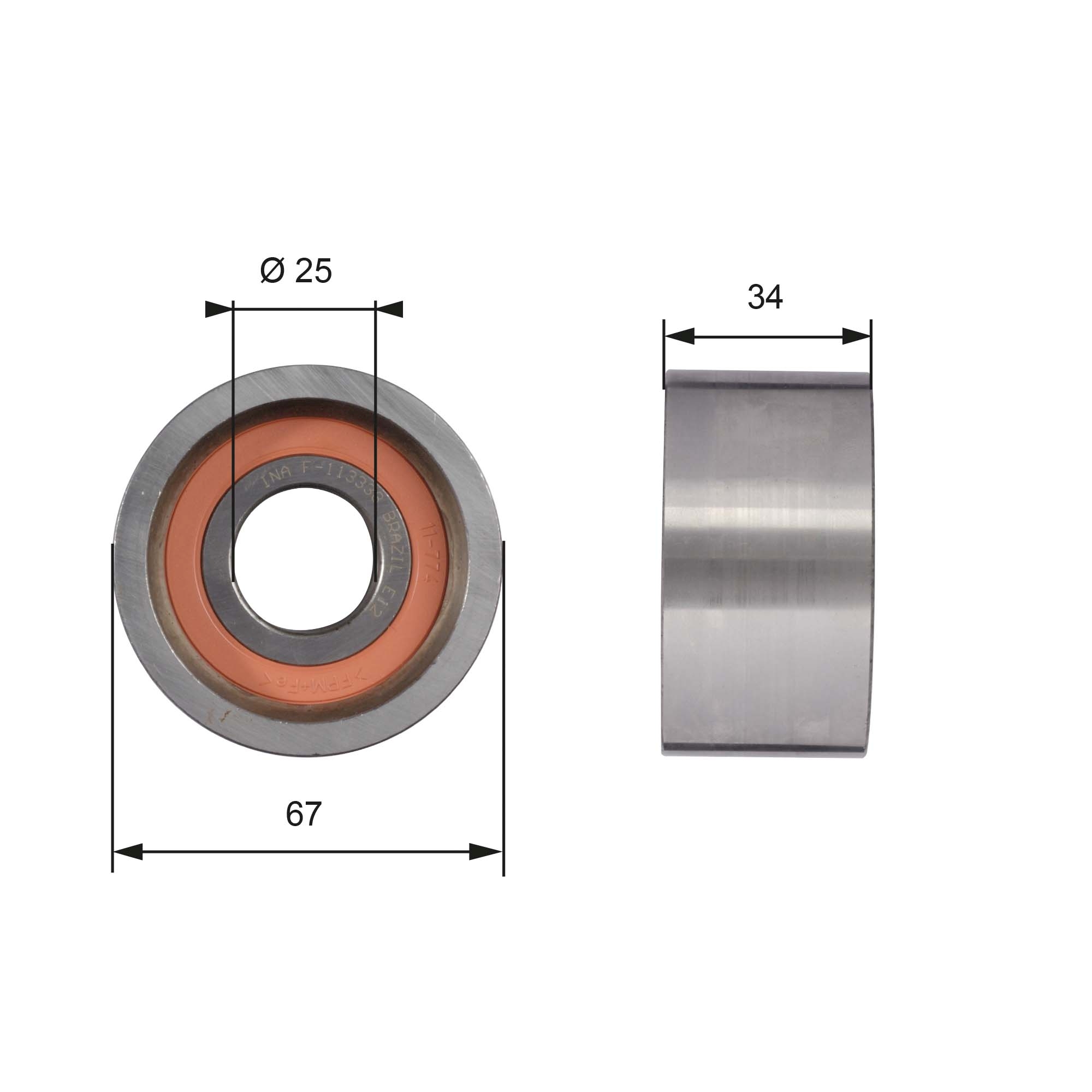 GATES T41178 Galoppino/Guidacinghia, Cinghia dentata