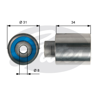 GATES T41239 Galoppino/Guidacinghia, Cinghia dentata