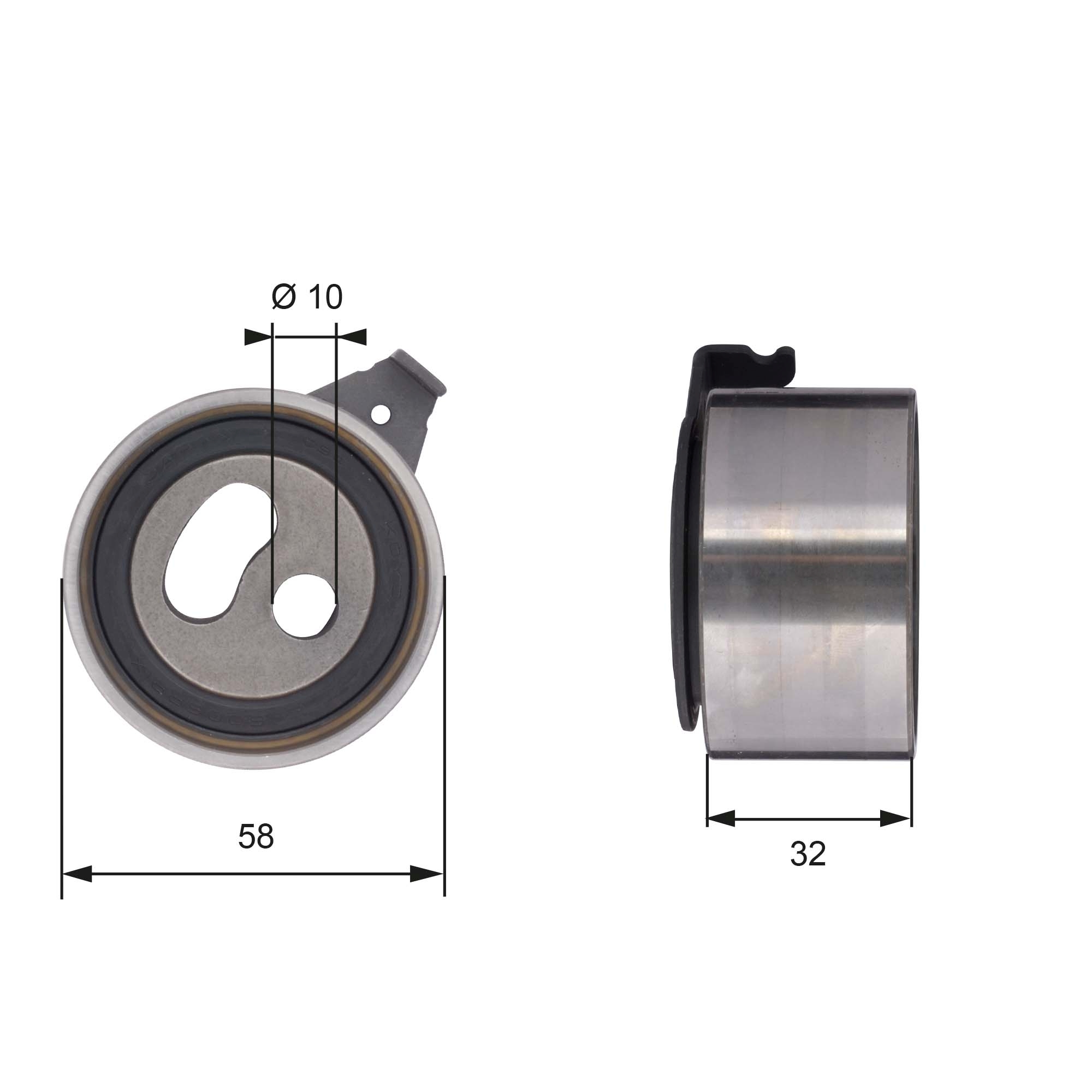 GATES T41296 Rullo tenditore, Cinghia dentata