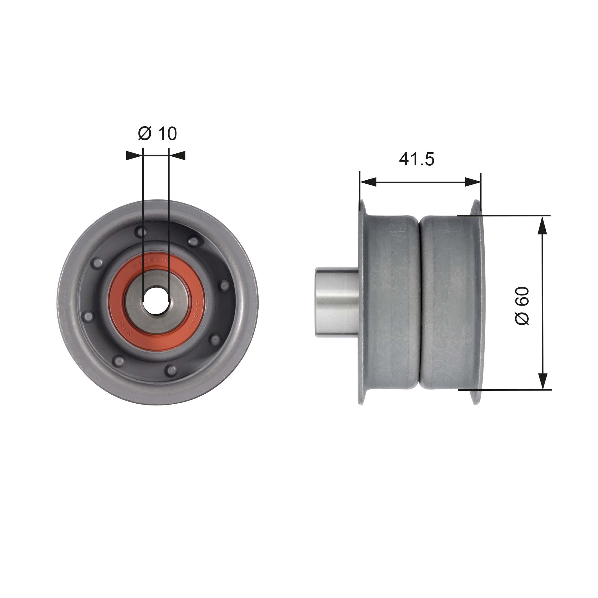 GATES T42106 Galoppino/Guidacinghia, Cinghia dentata-Galoppino/Guidacinghia, Cinghia dentata-Ricambi Euro