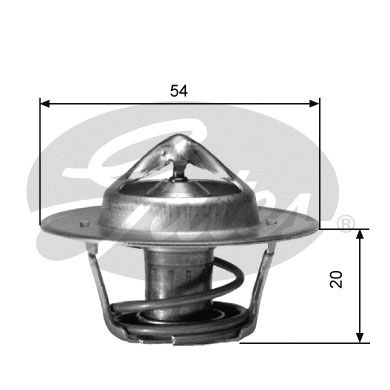 GATES TH00182G2 Termostato, Refrigerante-Termostato, Refrigerante-Ricambi Euro