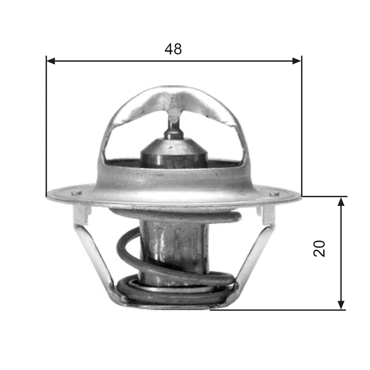 GATES TH00382G1 Termostato, Refrigerante-Termostato, Refrigerante-Ricambi Euro