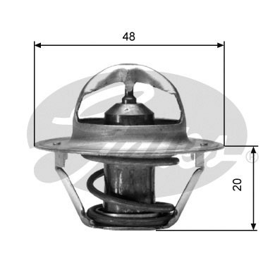 GATES TH00391G2 Termostato, Refrigerante-Termostato, Refrigerante-Ricambi Euro