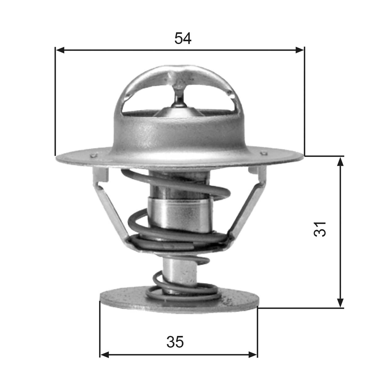 GATES TH00682G1 Termostato, Refrigerante-Termostato, Refrigerante-Ricambi Euro