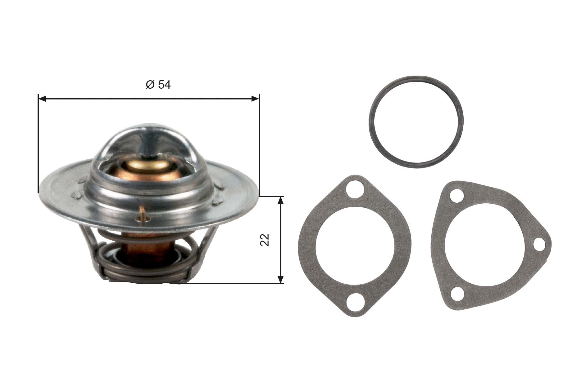 GATES TH12792G1 Termostato, Refrigerante-Termostato, Refrigerante-Ricambi Euro