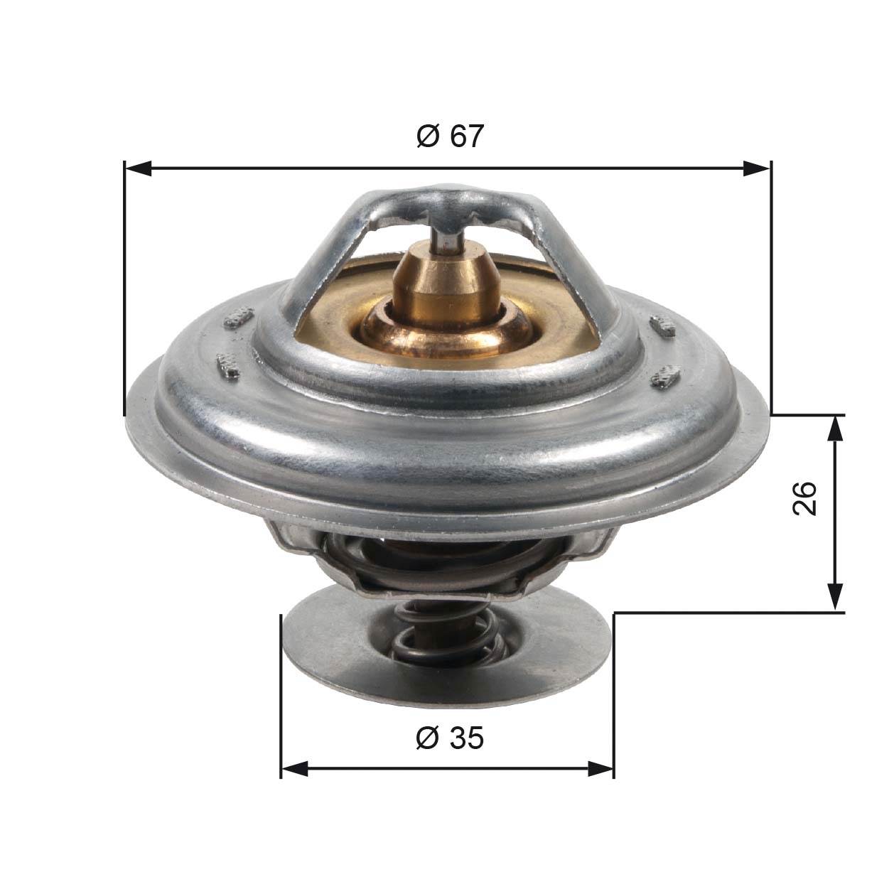 GATES TH13287G1 Termostato, Refrigerante-Termostato, Refrigerante-Ricambi Euro