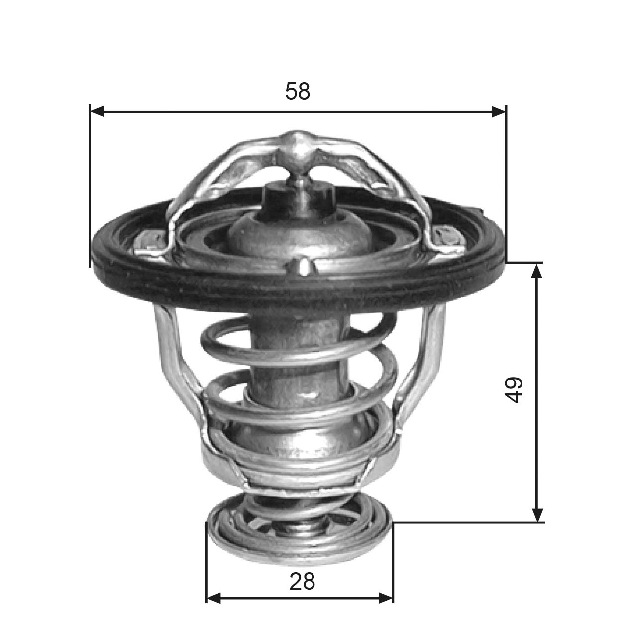 GATES TH33682G1 Termostato, Refrigerante-Termostato, Refrigerante-Ricambi Euro