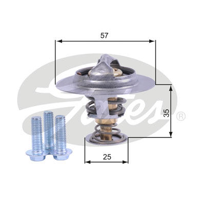 GATES TH44390G1 Termostato, Refrigerante