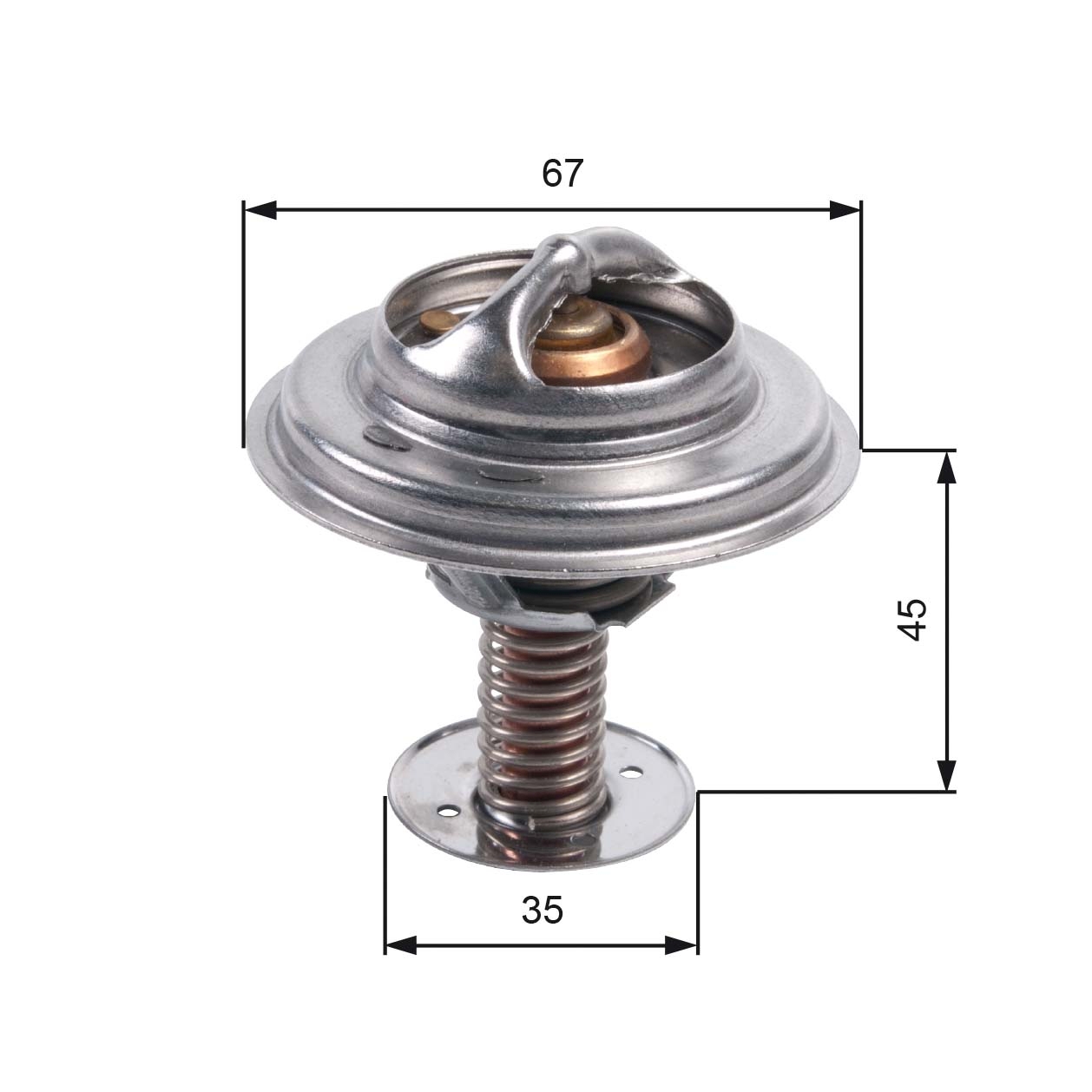 GATES TH45688G1 Termostato, Refrigerante-Termostato, Refrigerante-Ricambi Euro