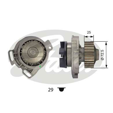 GATES KP15245 PowerGrip® Vannpumpe + tannremmsett