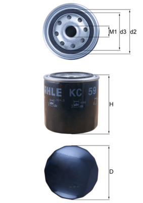 KNECHT KC 59 Bränslefilter