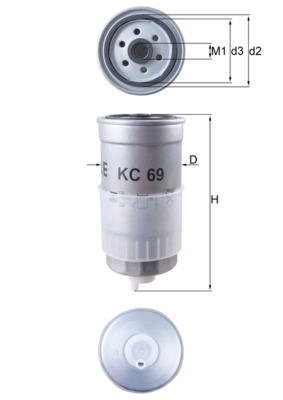 KNECHT KC 69 Fuel filter