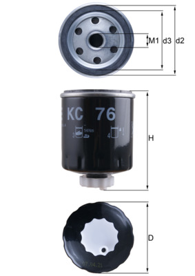 KNECHT KC 76 Топливный фильтр