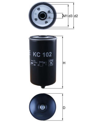 KNECHT KC 102 Yakıt filtresi