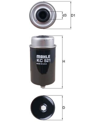 KNECHT KC 521 Fuel filter