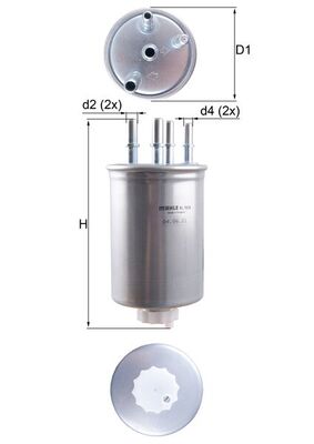 KNECHT KL 1026 Fuel filter