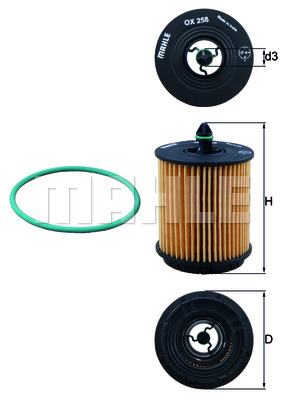 KNECHT OX 258D Ölfilter