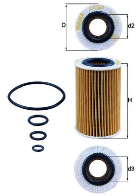 KNECHT OX 260D Oil Filter