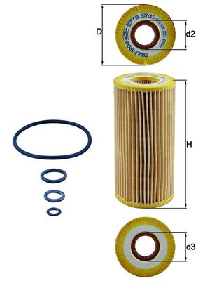 KNECHT OX 383D Öljynsuodatin