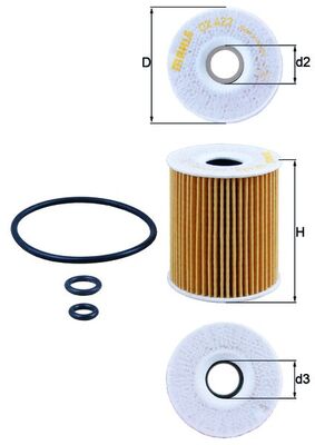 KNECHT OX 422D Öljynsuodatin