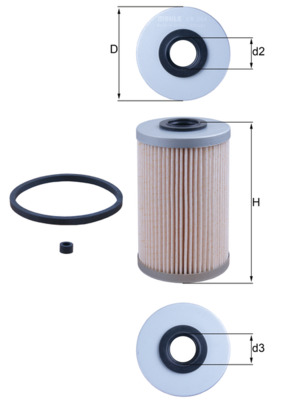 KNECHT KX 204D Fuel filter