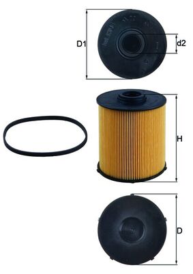 KNECHT KX 70D Fuel filter