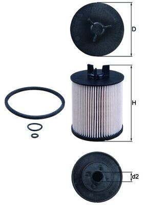 KNECHT KX 86/1D Fuel filter