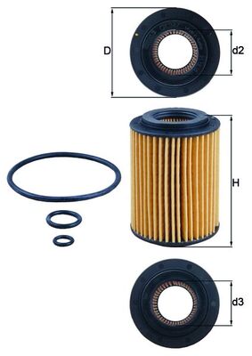 KNECHT OX 347D Oil Filter