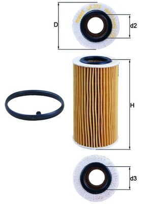 KNECHT OX 370D1 Oil Filter