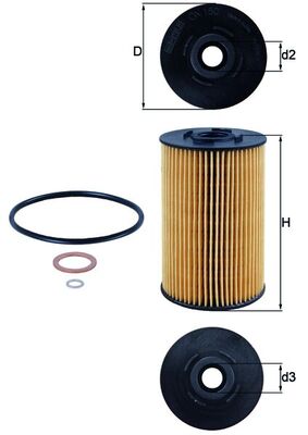 KNECHT OX 150D Oil Filter