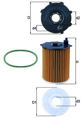 KNECHT OX 171/2D1 Oil Filter