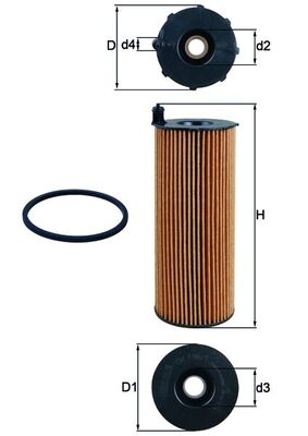 KNECHT OX 196/1D Oil Filter