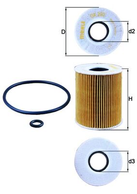 KNECHT OX 203D Öljynsuodatin