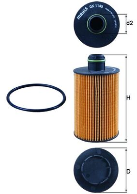 KNECHT OX 1145D Oil Filter