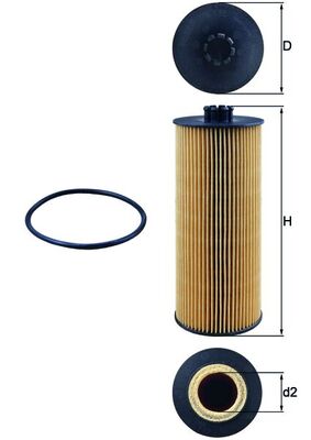 KNECHT OX 155D Oil Filter