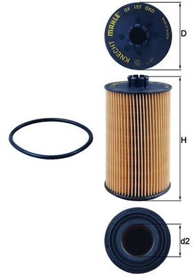 KNECHT OX 157D Oil Filter