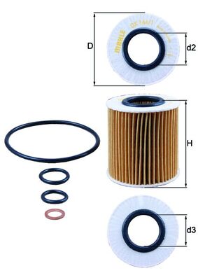 KNECHT OX 166/1D Oil Filter