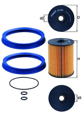 KNECHT KX 503D Fuel filter