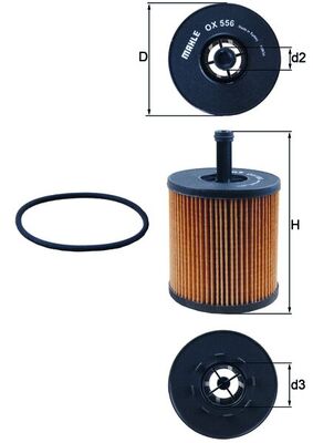 KNECHT OX 556D Oil Filter