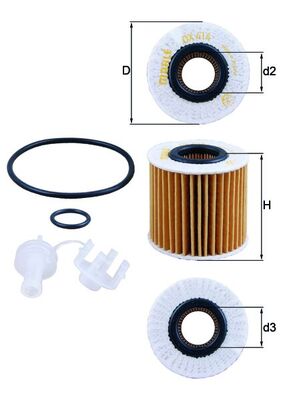 KNECHT OX 414D1 Oil Filter