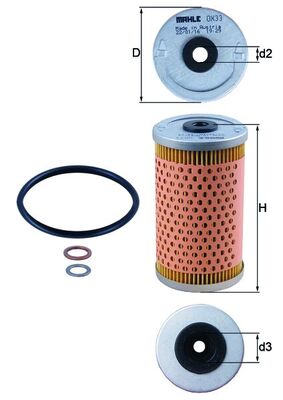 KNECHT OX 33D Ölfilter