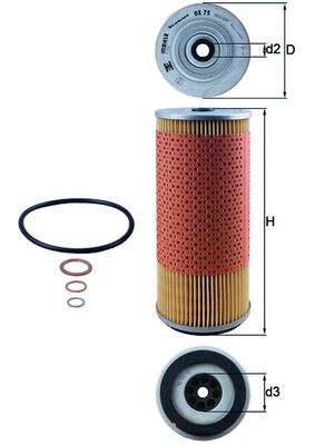 KNECHT OX 75D Öljynsuodatin