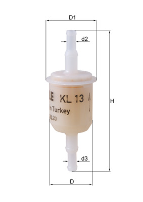 KNECHT KL 13 OF Fuel filter