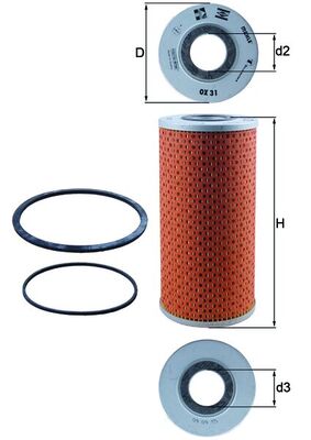 KNECHT OX 31D Oil Filter