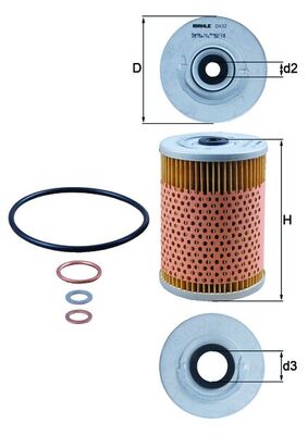 KNECHT OX 32D Ölfilter